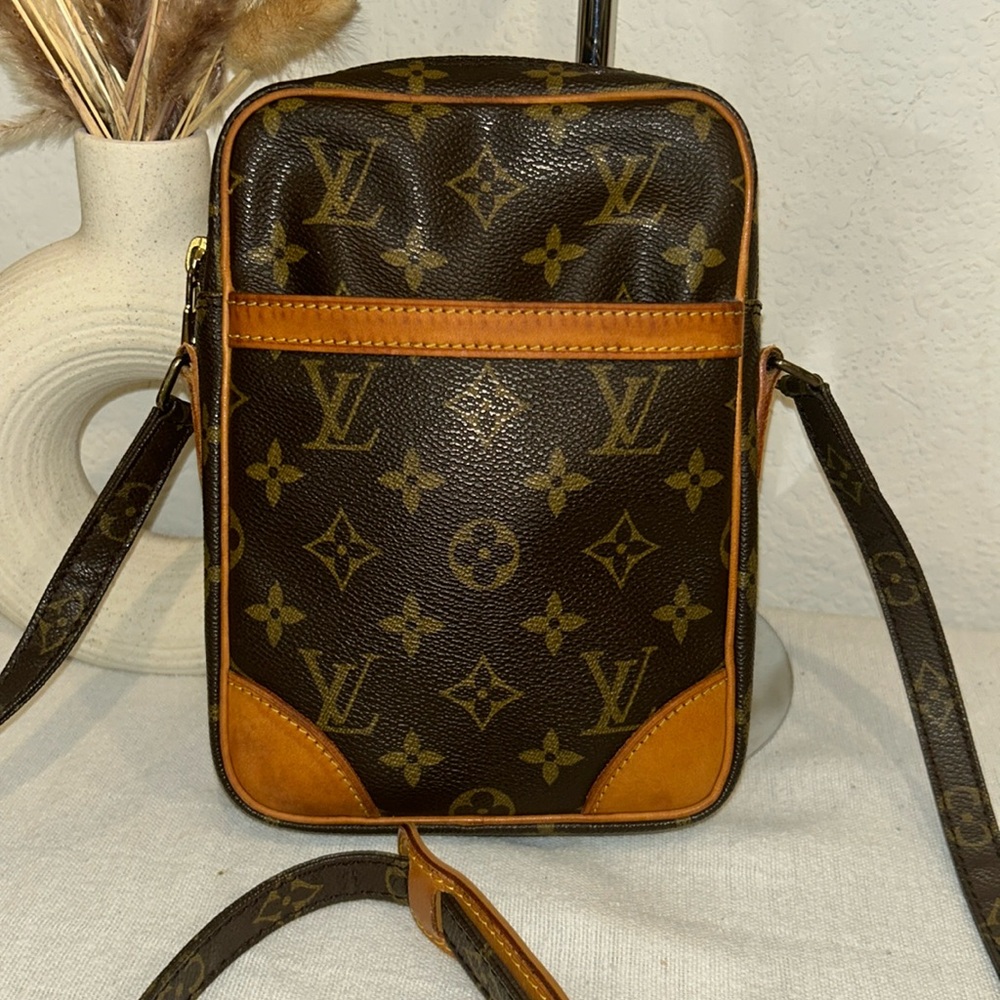 Authentic LOUIS VUITTON Monogram Danuve Shoulder Bag M45266